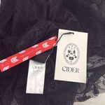 Cider NWT  LACE SWEETHEART SEE-THROUGH SPLIT RUFFLE HEM MAXI DRESS Photo 2