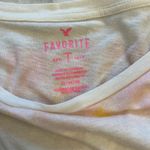 American Eagle Pastel Tie-dye White Lightweight Long Sleeved T-Shirt, Medium Photo 7