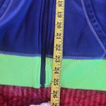 Nike  Ladies Therma-FIT Full-Zip Fleece Hoodie Purple Green Size Small Photo 3