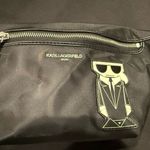 Karl Lagerfeld PARIS CROSSBODY WAIST BAG BLACK NYLON NEW AUTHENTIC Photo 2
