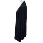 Barefoot Dreams CozyChic Lite Cardigan Black Women’s Size Small Long Drape Photo 6