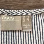 ASOS  White and Blue Eyelet Flared Dress Size 4 SKU#C24315 Photo 6