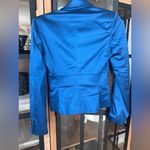 Dolce & Gabbana Vintage 1970s  tailored blazer jacket satin cobalt buttons silky Photo 2