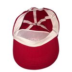 Esprit  Hat Baseball Cap Red White Embroidered Adjustable Snap Back 80s Preppy Photo 2