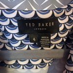 Ted Baker London | Leilann Masquerade Pleated Midi Dress, Size 4 Photo 7