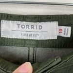 Torrid  Army Green Twill Cropped Utility Pants Photo 2