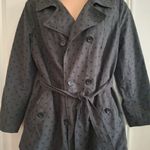 Relativity  XL Women's Double-Breasted Gray Coat Photo 8