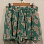 Anthropologie SHOW ME YOUR MUMU Green Swing Boho Pull On Shorts Photo 1