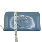 Tory Burch Blue Patent Leather Zip Around Wallet Photo 8