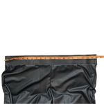 Torrid Black Pleather Vegan Leather Leggings Lace Trim Ankle Size 3 Photo 4