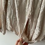 The Impeccable Pig Boho Long Sleeve Flowy Floral Embroidered Blouse Photo 1