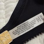 Via Del Amore 38DD Black Bra Underwire Unlined Flower Accent On Shoulder Size undefined Photo 6