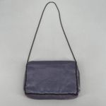 Vintage Women's Chain Strap Beaded Flap Front Shoulder Bag Purple clutch Medium Photo 15