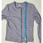 Outdoor Voices Outdoor‎ Voices Earl Grey Ribbed Cardigan XS Snap Front Long Sleeve Athleisure Photo 7