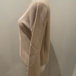 Uniqlo  Beige 3D Knit Cotton Sweater | Seamless Minimalist Crewneck Size XS Photo 4