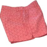 Gap  Womens Eyelet Cotton 3" Inseam City‎ Shorts Salmon Pink Size 6 Photo 3