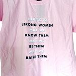 ASOS Daisy Street Light Pink Inspirational Graphic Print Short Sleeve Shirt XS Photo 2