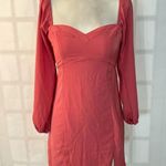 Abercrombie & Fitch Pink Long Sleeve Corset Seamed Smocked Back Dress Size XS Photo 2
