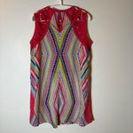 Wrangler  Geometric Print Cutout Neck Sleeveless Dress Red Size Large Photo 3