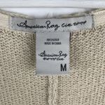 American Rag  M Cardigan Sweater Poncho Fringe Open Front Boho Western Southwest Photo 2