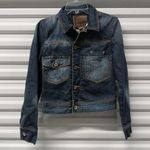 Arizona Jeans Y2K Arizona Jean Co Distressed Denim Crop Jeans Jacket Womens Medium Gorpcore Photo 0