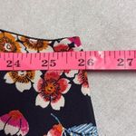 Xhilaration Xhiliration 3X Pink Blue Floral Cold Shoulder Ruffle Adj Strap Midi Dress Summer Photo 8