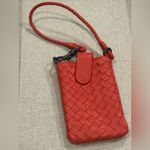 Bottega Veneta  Red Intrecciato Leather Bag Photo 1