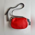 Kate Spade Anyday Medium Pebbled Leather Crossbody Bag Bright Coral EUC Photo 6