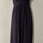 Bill Levkoff Strapless Chiffon Bridesmaid Dress Evening Gown Purple Size 4 Photo 0