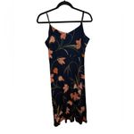Loft Nwt Navy Blue Floral Flowy Jersey Knit Dress Photo 2