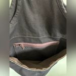 Ewedoos Black Canvas Yoga Mat Bag with Patterned Strap Photo 3