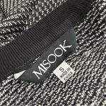 Misook Bold Plaid Tweed Knit Sheath Dress Short Sleeve Stretch Black White Sz S Photo 12