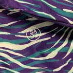 Sage  Multicolor Animal Print Racerback Sports Bra Stretchy Supportive Large Photo 3