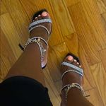 Charlotte Russe  Black Heels with Strappy Design Photo 7