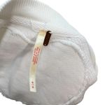 Free People  Trish Sweatshirt Cotton Cropped Balloon Sleeve White Size‎ Medium Photo 12