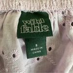 Wild Fable  Eyelet Crop Top Womens S Pastel Purple 100% Cotton Boho Cottagecore Photo 3