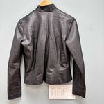 Vintage 90s TLC Twin’s Leather Collection Black Leather Jacket Moto S Size M Photo 7