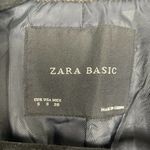 ZARA  Double Breasted Peacoat Coat Dark Gray Size S Photo 3