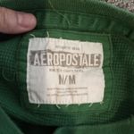 Aeropostale  Green Crewneck Sweater Spell Out Logo Unisex Size Medium Photo 1