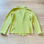 Eileen Fisher  Green Silk Organic Cotton Interlock Knit Jacket Blazer Size S Photo 3