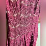 Lace Party Dress, by Francesca’s, wine&nude
Tulle hem ruffle cut out back detail Red Size M Photo 1