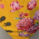 Unlisted Bright Yellow Floral High Leg Bikini Bottoms M Photo 4