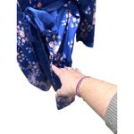 Morgan Lane X Floral Robe Blue One Size Photo 8