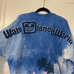Disney  Stitch Hawaiian Aloha Spirit Jersey Blue Womens Medium Long Sleeve Photo 2