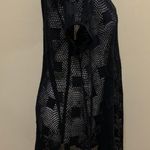 Dotti Brand Dotti Black Crochet Short Sleeve Swim Cover Up Photo 4