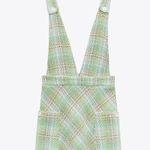 ZARA PLAID PINAFORE DRESS Photo 7