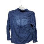Charlotte Russe  Retro Western Chambray Button Down Long Sleeve Stone Wash Large Photo 3