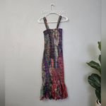 Saaksha & Kinni Sage Smocked Print Midi Dress Photo 2