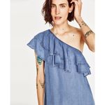 ZARA ✨ HP✨FRILLED ASYMMETRIC DRESS:✨ Photo 2