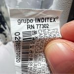 ZARA  SATIN EFFECT SHIRT BLACK WHITE ANIMAL PRINT SIZE S Photo 12